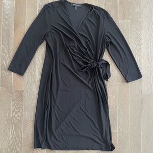 Anne Klein Black Wrap Dress
